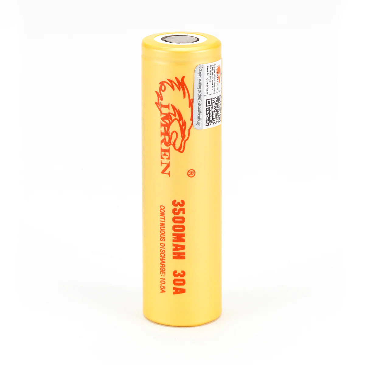 IMREN 18650 3500mAh 3.6V 30A Rechargeable Lithium Battery