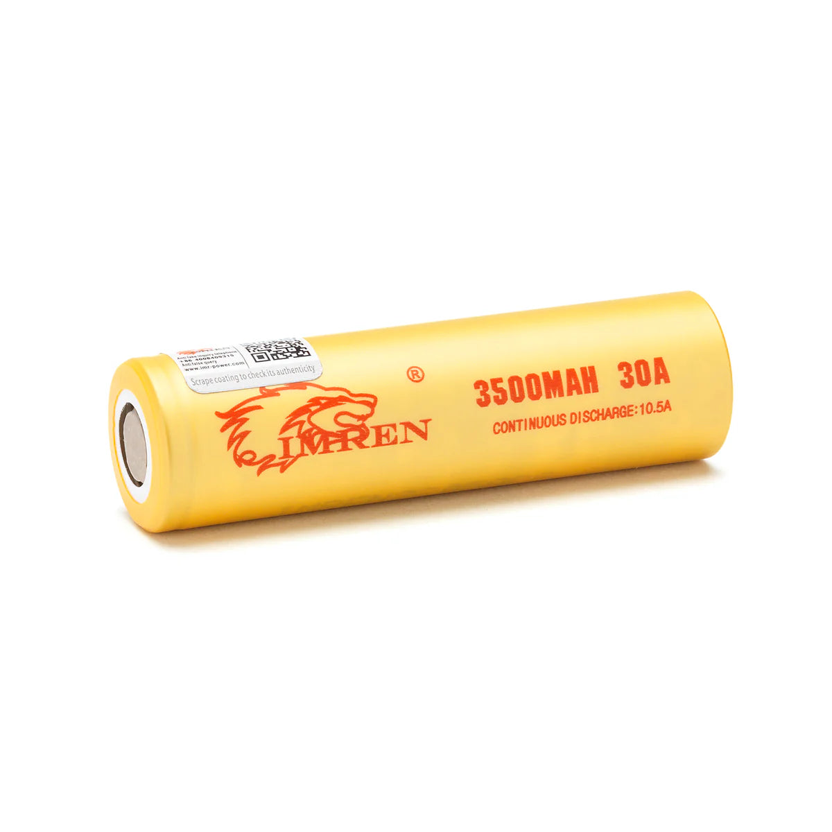 IMREN 18650 3500mAh 3.6V 30A Rechargeable Lithium Battery